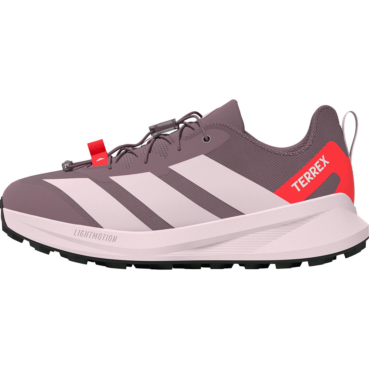 Image of Adidas TERREX Terrex Agravic Shoe - Kids' Magic Mauve/Distilled Pink/Solar Turbo, 3.0
