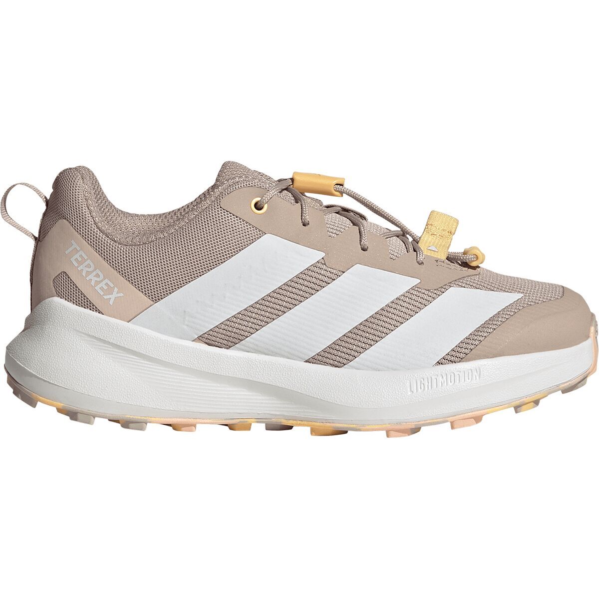 Image of Adidas TERREX Terrex Agravic Shoe - Kids' Wonder Taupe/Ftwr White/Ice Tangerine, 6.0