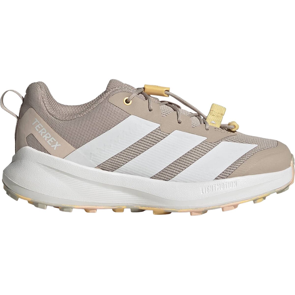 Image of Adidas TERREX Terrex Agravic Shoe - Kids' Wonder Taupe/Ftwr White/Ice Tangerine, 6.0