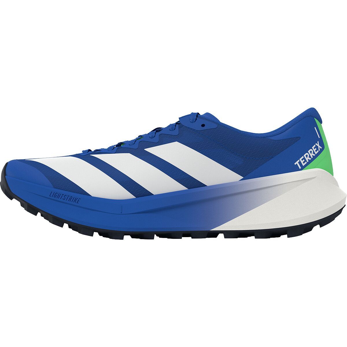 Image of Adidas TERREX Terrex Agravic 4 Trail Running Shoe - Men's Blue/Ftwr White/Lime Burst, 11.5