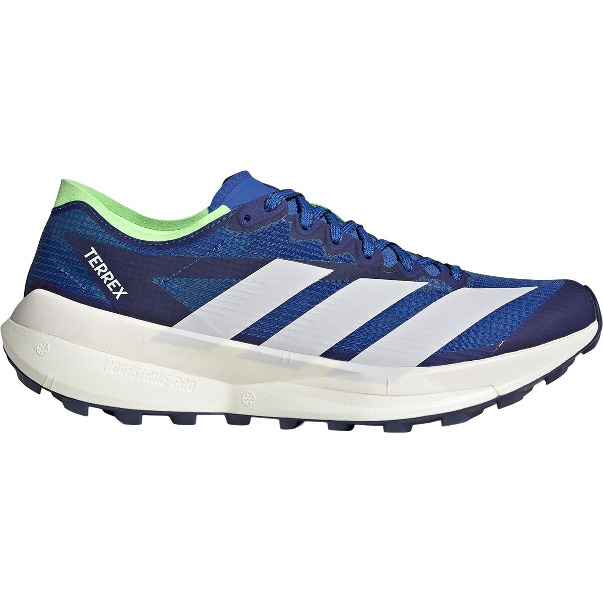 Image of Adidas TERREX Terrex Agravic Speed 2 Trail Running Shoe - Men's Blue/Dash Grey/Lime Burst, 11.5