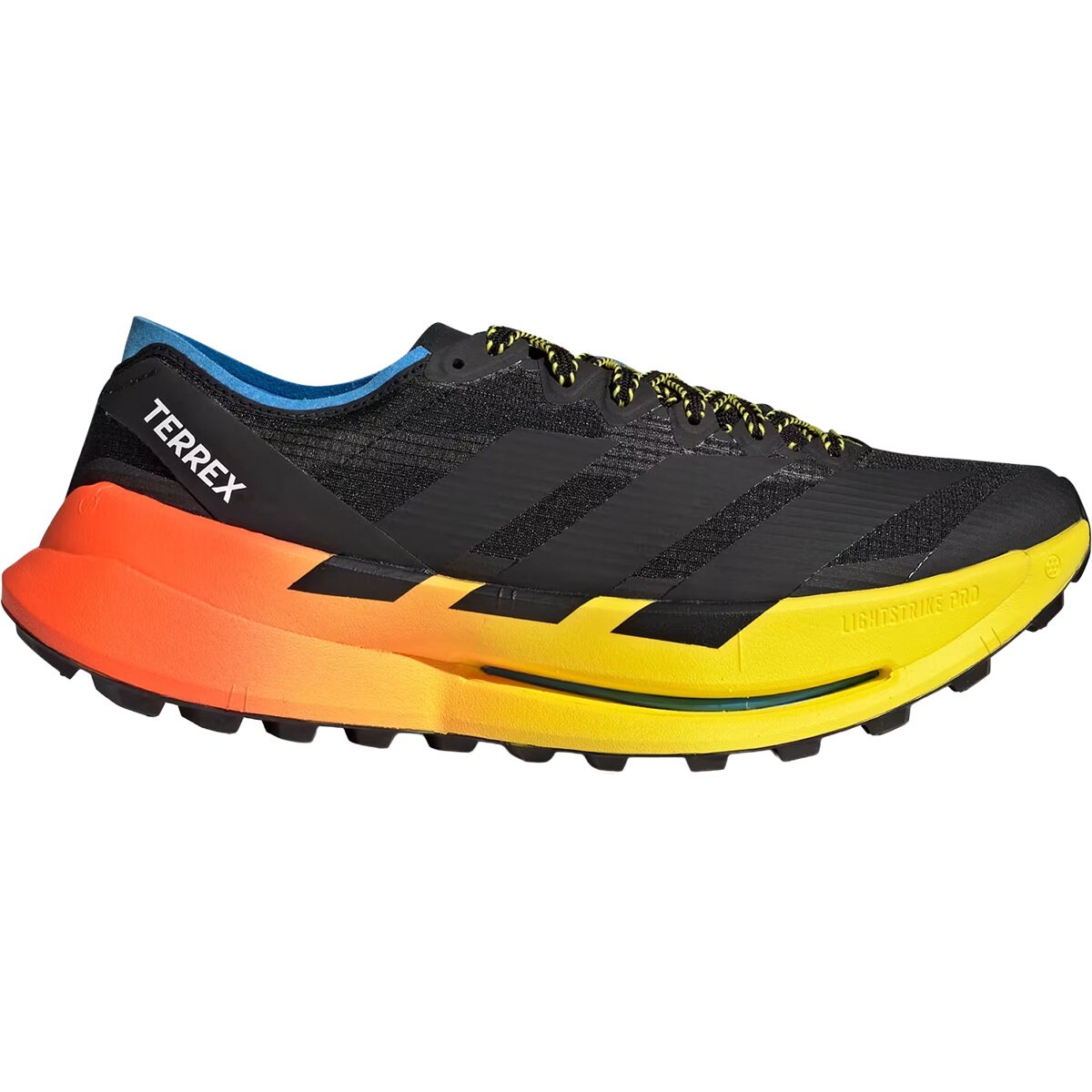 Image of Adidas TERREX Terrex Agravic Speed Ultra 2 Trail Running Shoe - Men's Core Black/Core Black/Lucid Ray Blue, 9.5