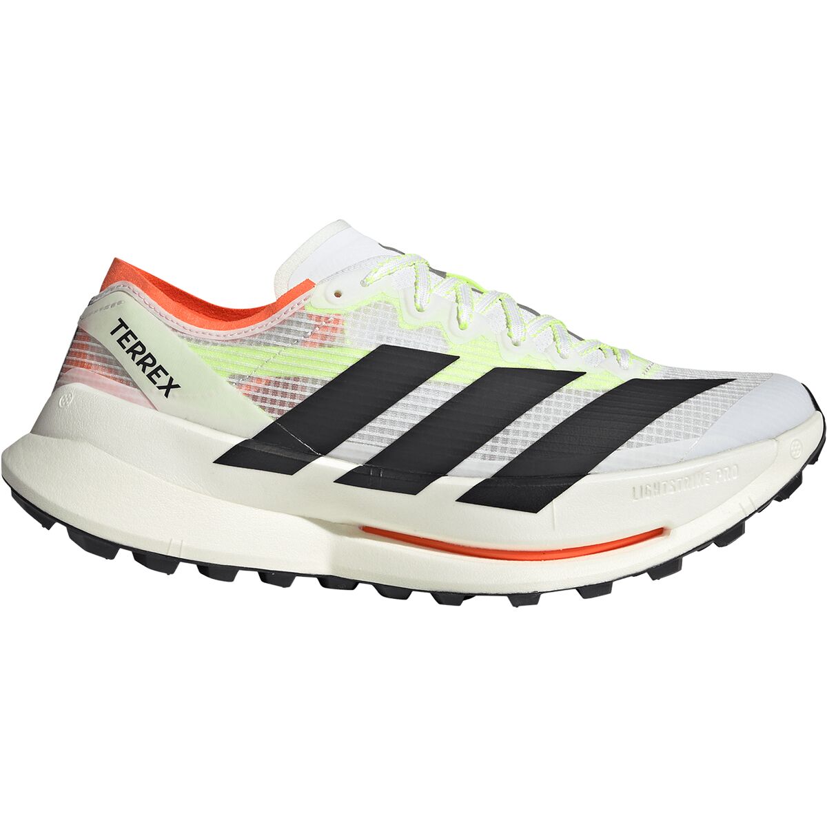 Image of Adidas TERREX Terrex Agravic Speed Ultra 2 Trail Running Shoe - Men's Ftwr White/Core Black/Semi Impact Orange, 9.0
