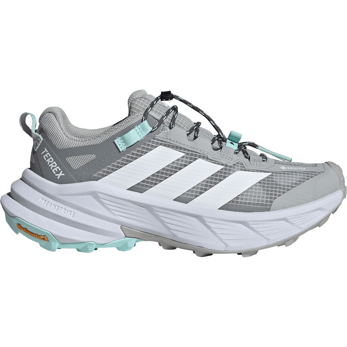 Image of Adidas TERREX Terrex Freehiker SL GTX Shoe - Women's Dash Grey/Ftwr White/Semi Flash Aqua, 8.5