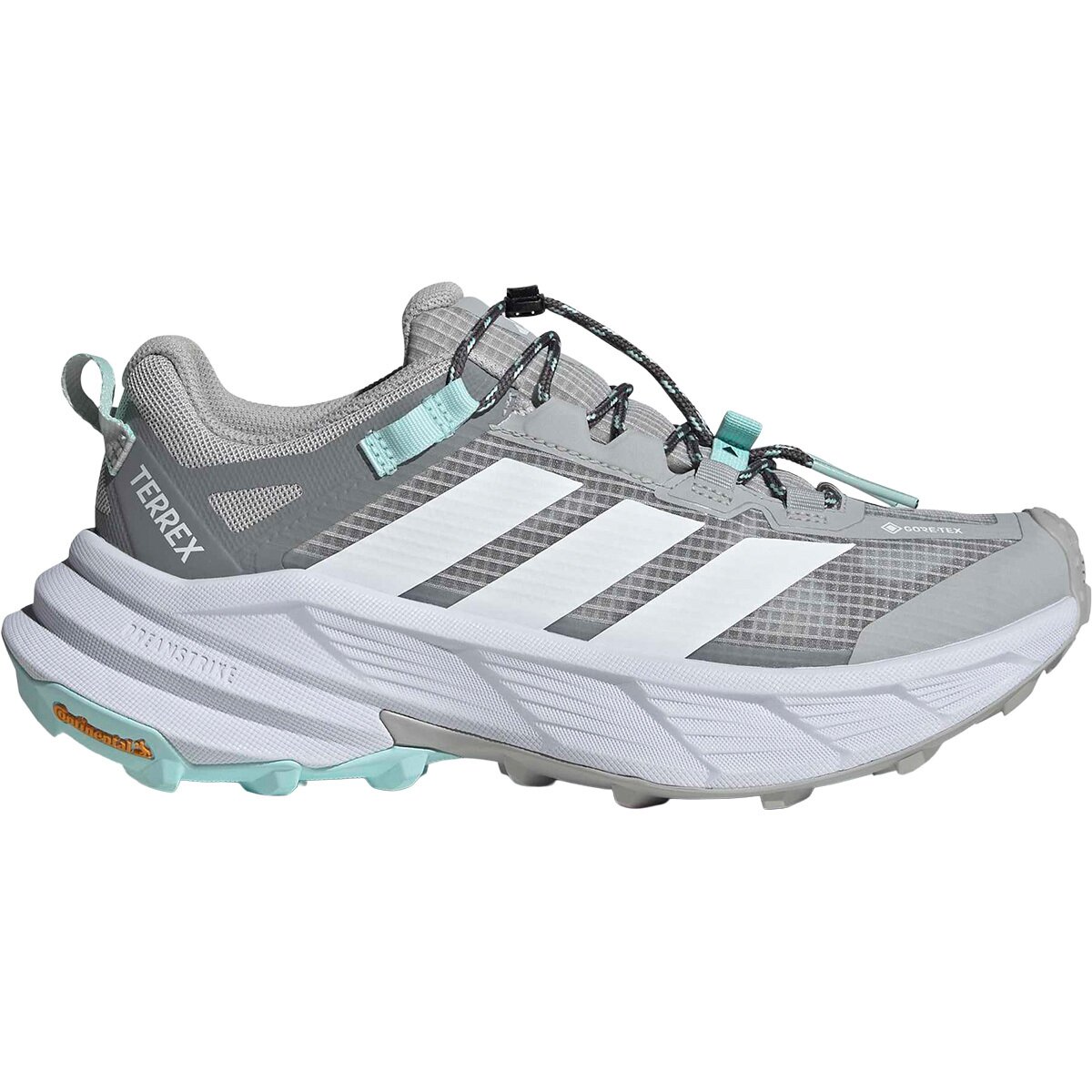 Image of Adidas TERREX Terrex Freehiker SL GTX Shoe - Women's Dash Grey/Ftwr White/Semi Flash Aqua, 7.0