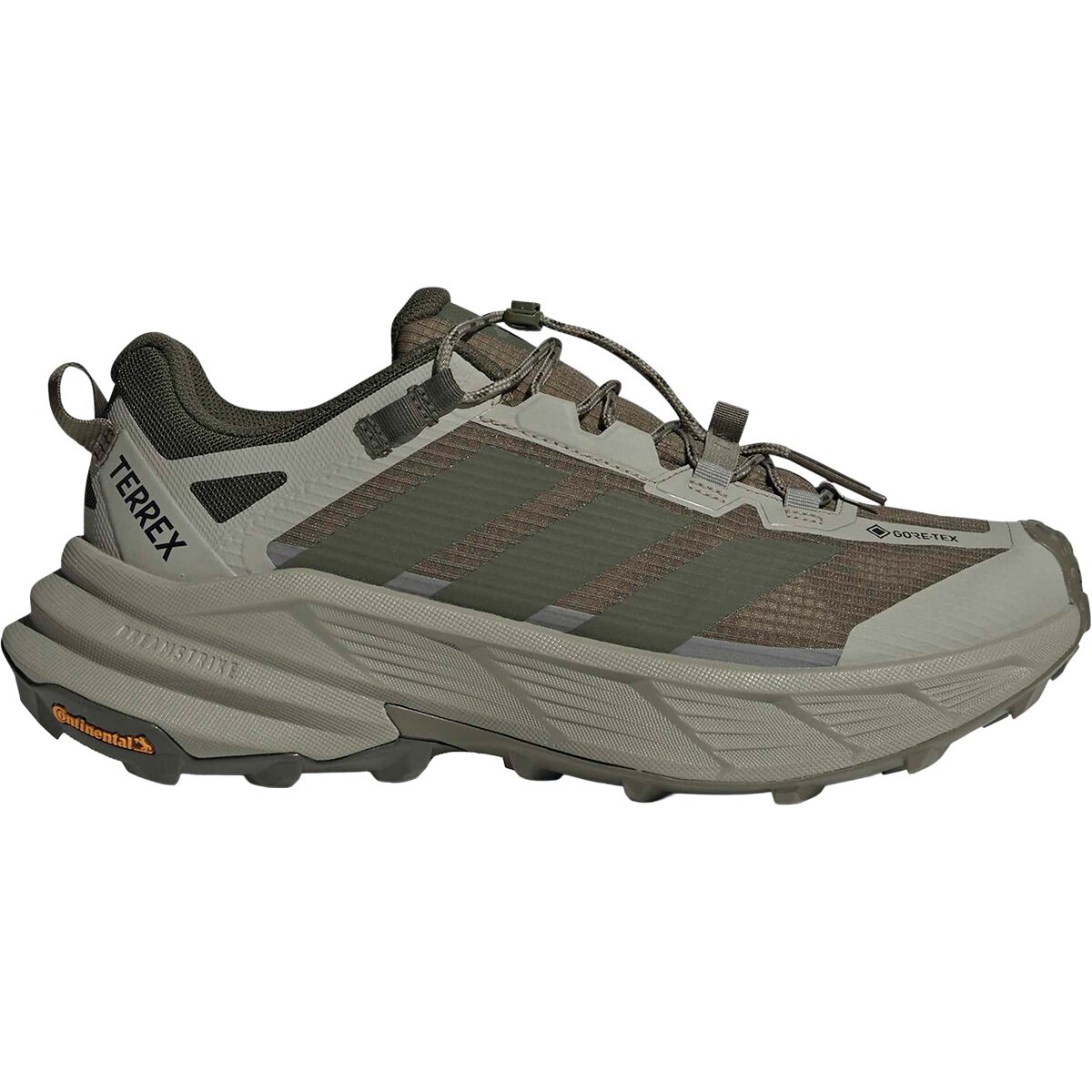 Image of Adidas TERREX Terrex Freehiker SL GTX Shoe - Men's Olive Strata/Night Cargo/Silver Pebble, 12.0