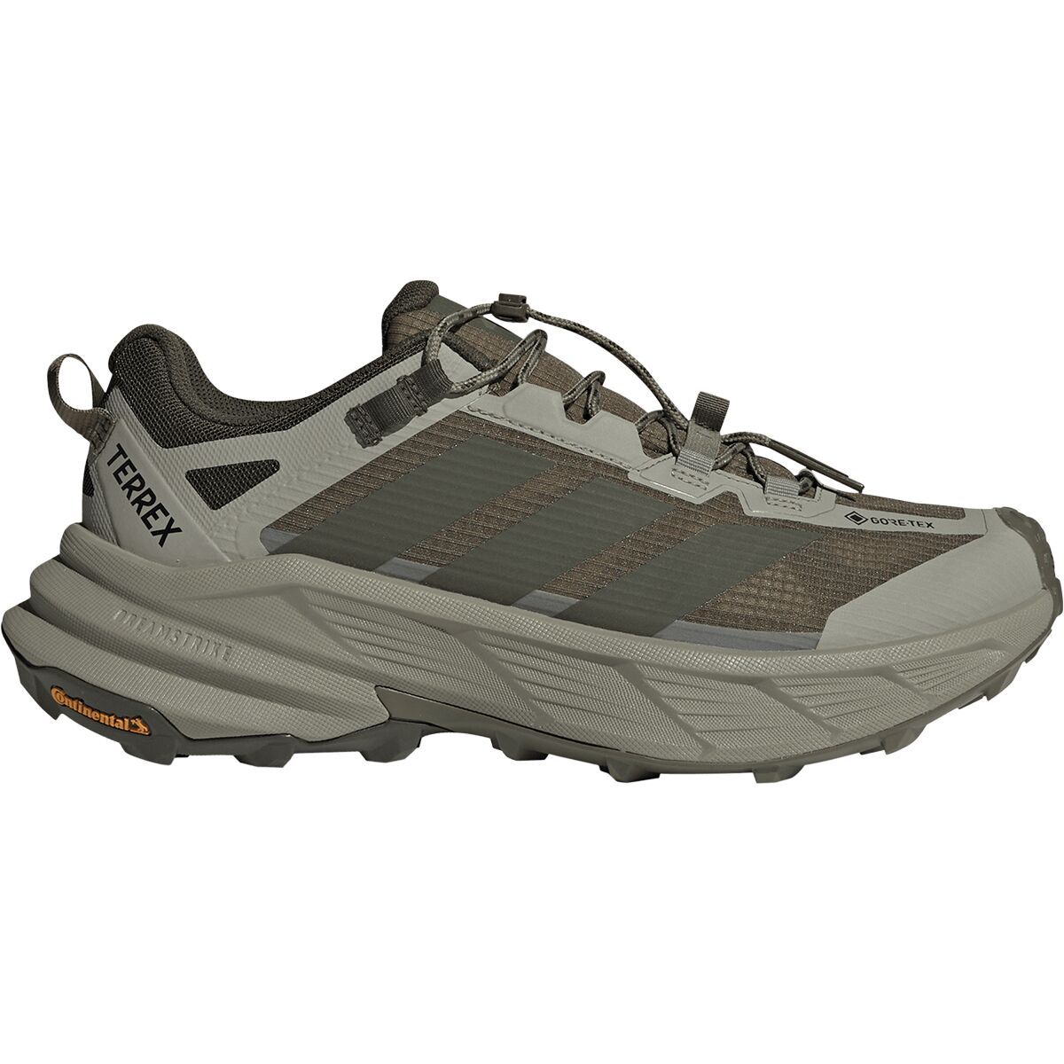 Image of Adidas TERREX Terrex Freehiker SL GTX Shoe - Men's Olive Strata/Night Cargo/Silver Pebble, 9.0