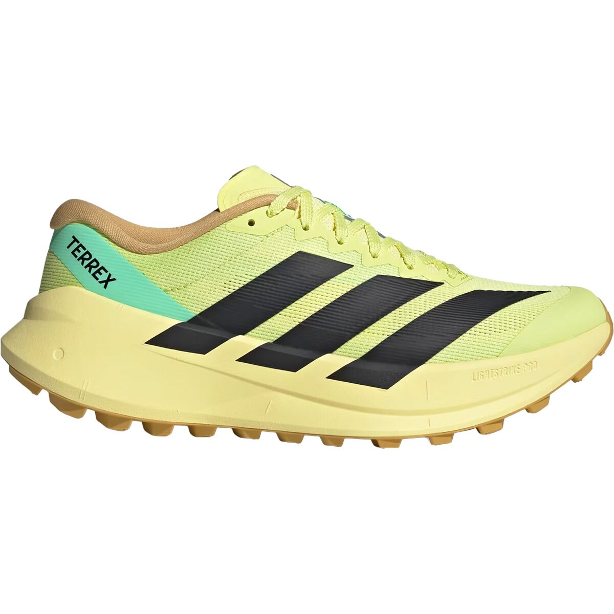Image of Adidas TERREX Terrex Agravic SL Trail Running Shoe - Men's Frozen Lemon/Core Black/Pulse Mint, 9.0