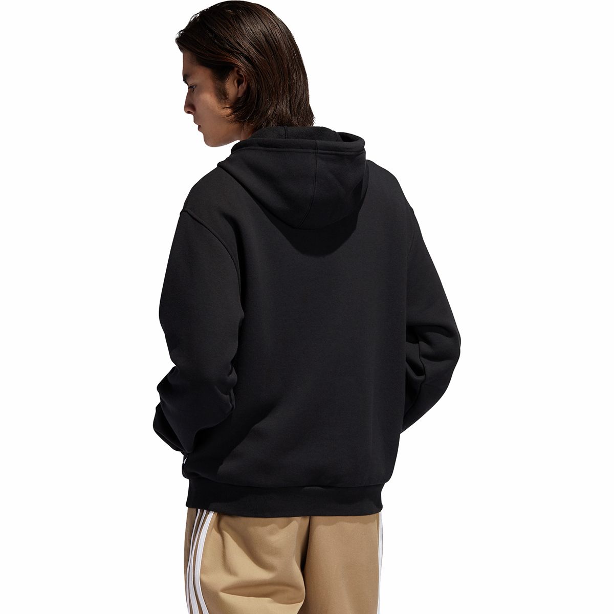 Adidas Solid Blackbird Pullover Hoodie Men s Clothing