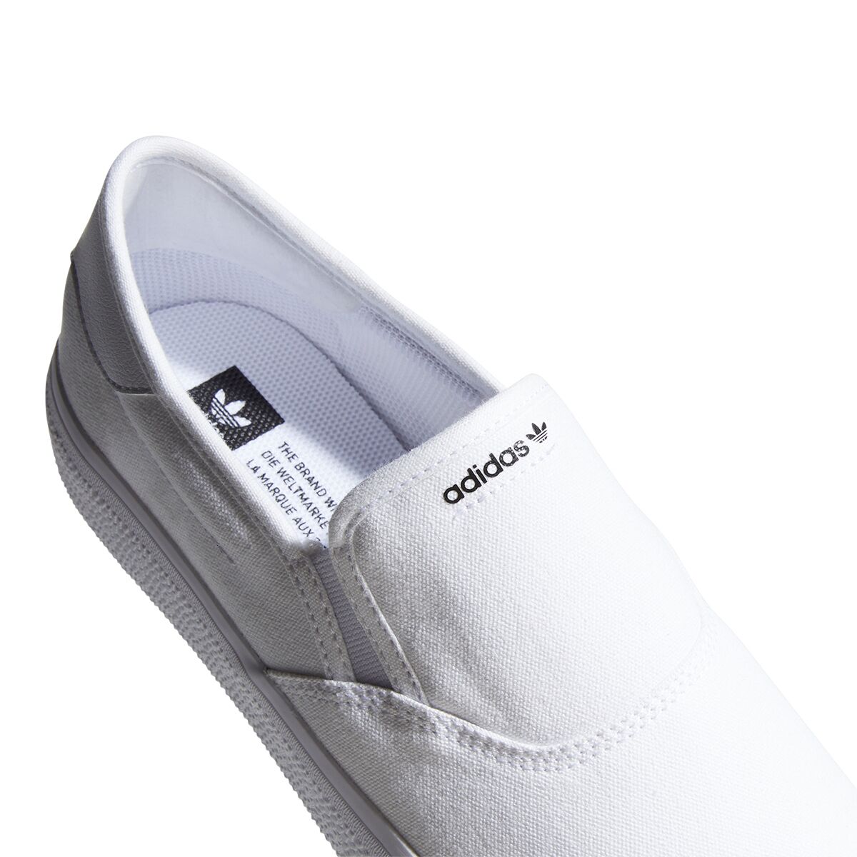 adidas originals 3mc slip on sneakers in white
