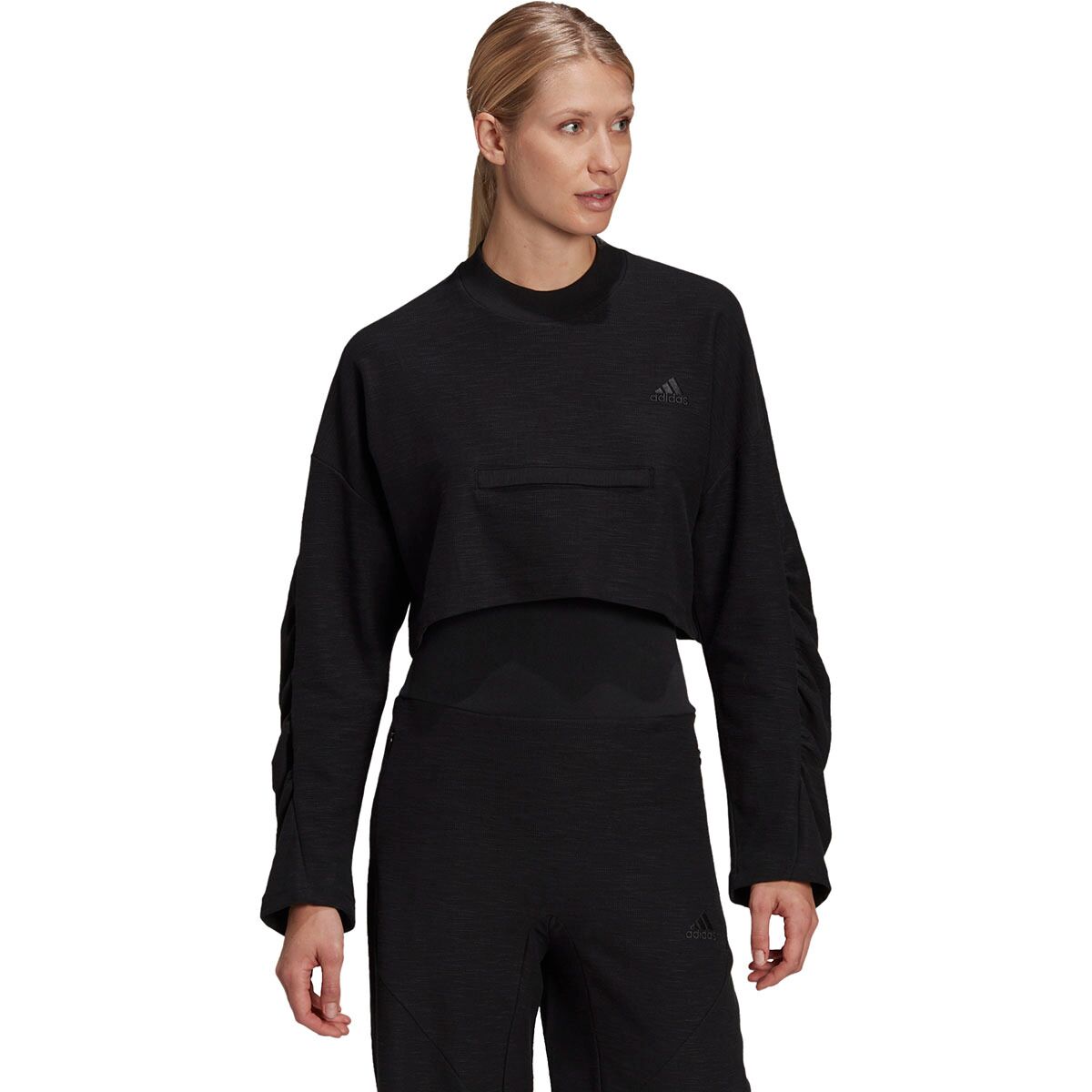 Adidas Yoga Crop Crew Sweatshirt - Women's