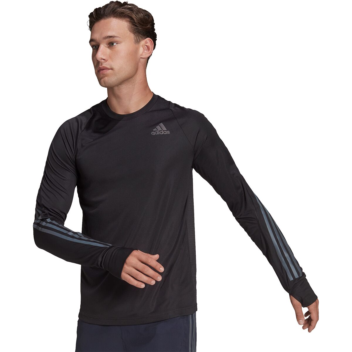Run Clothing Shirt - - Adidas Icon Long-Sleeve Men\'s