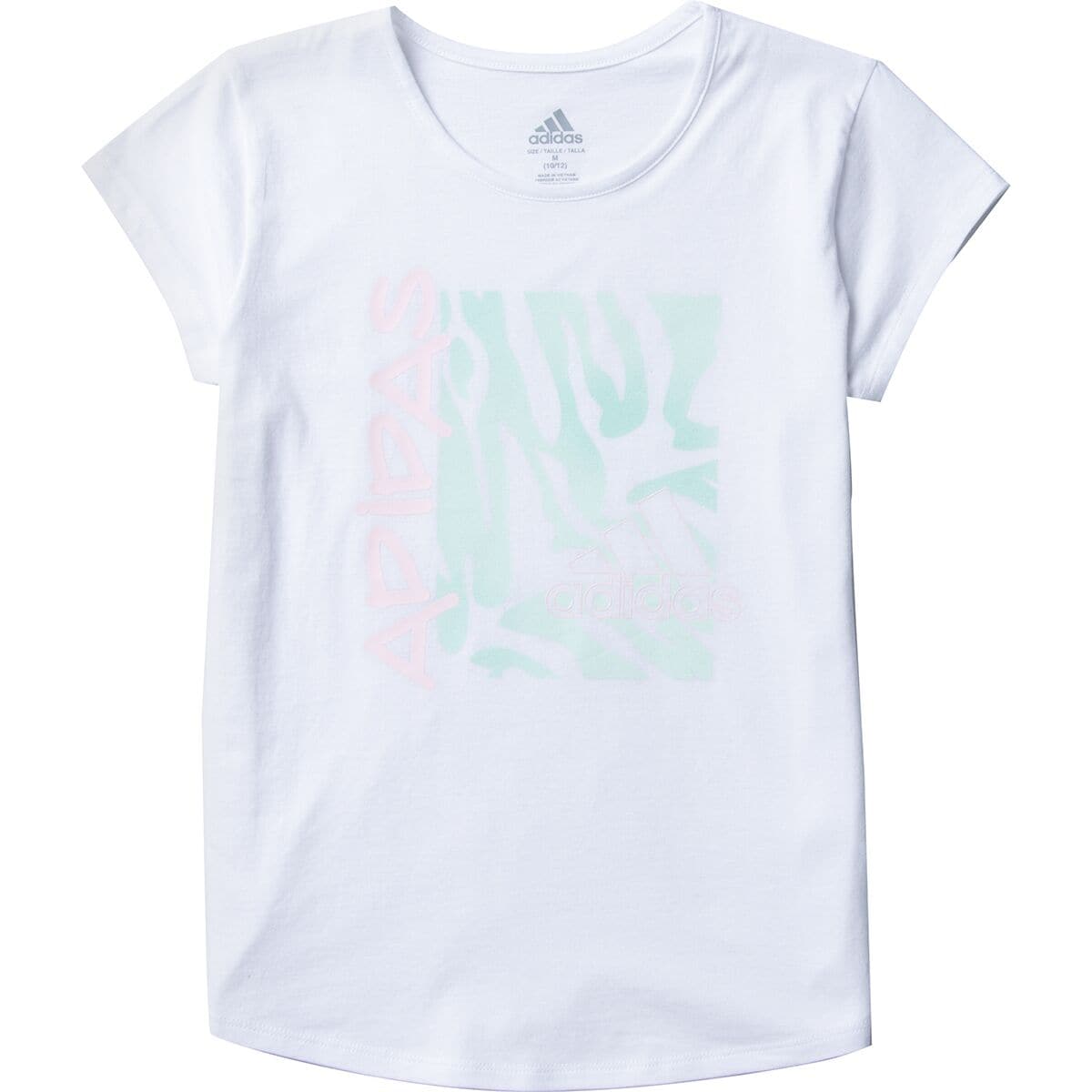 Adidas Scoop Neck Graphic Short-Sleeve T-Shirt - Girls'