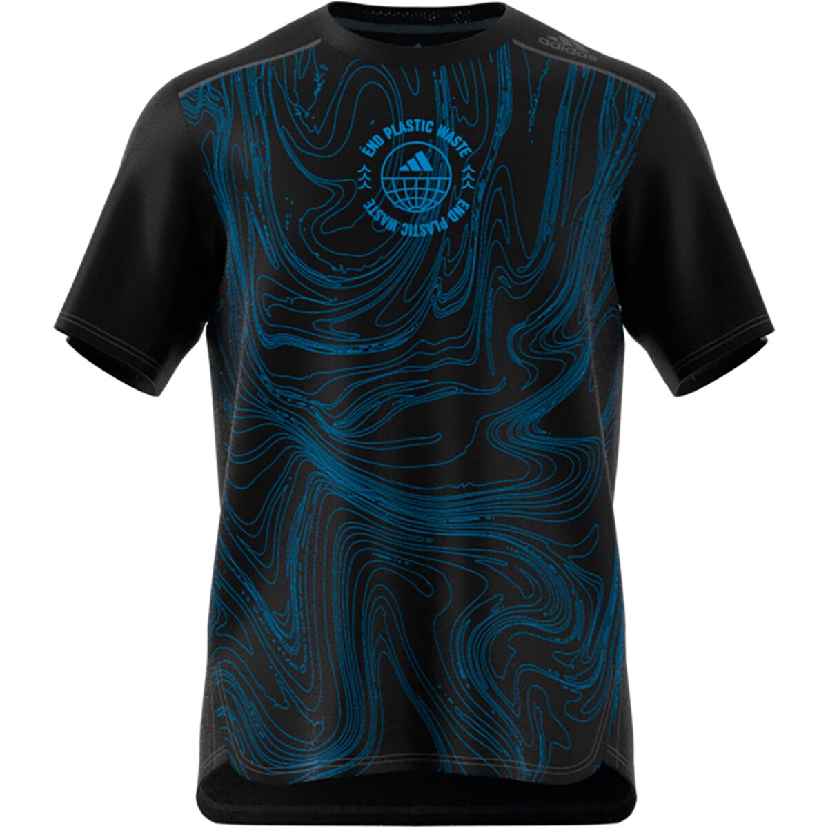 Adidas Designed Running Run for the Oceans T-Shirt - - Clothing