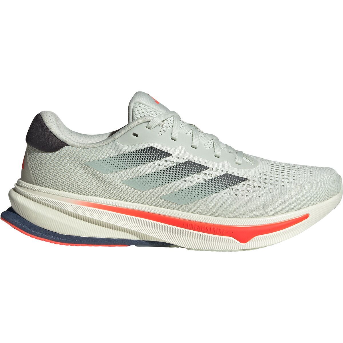 Image of Adidas Supernova Rise Running Shoe - Men's Crystal Jade/Carbon/Solar Red, 11.0