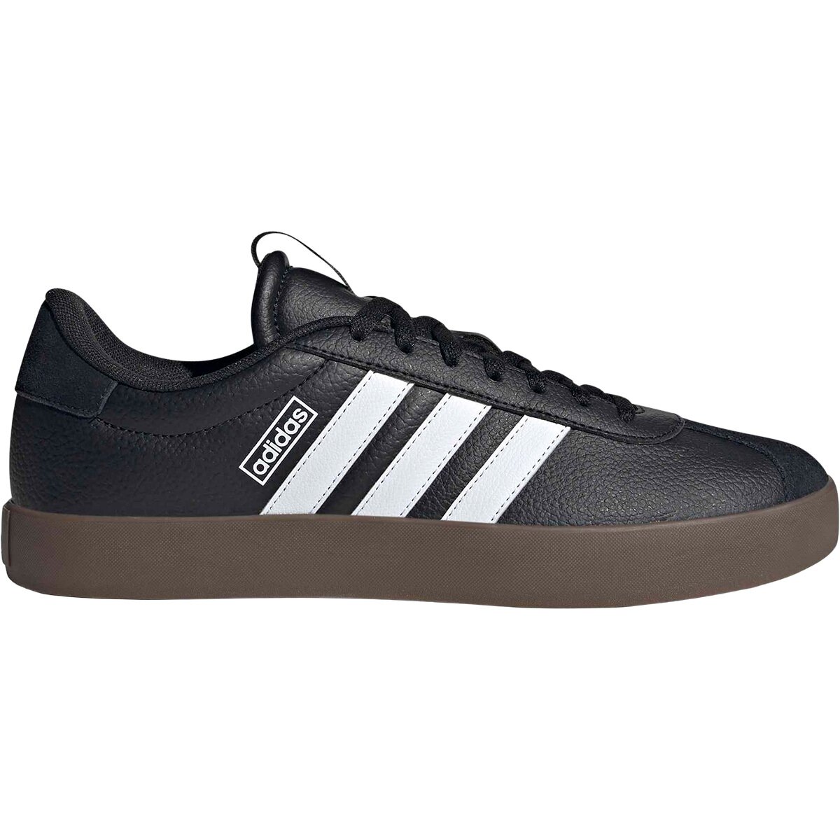 Image of Adidas VL Court 3.0 Shoe - Men's Core Black/Footwear White/GUM5, 10.0