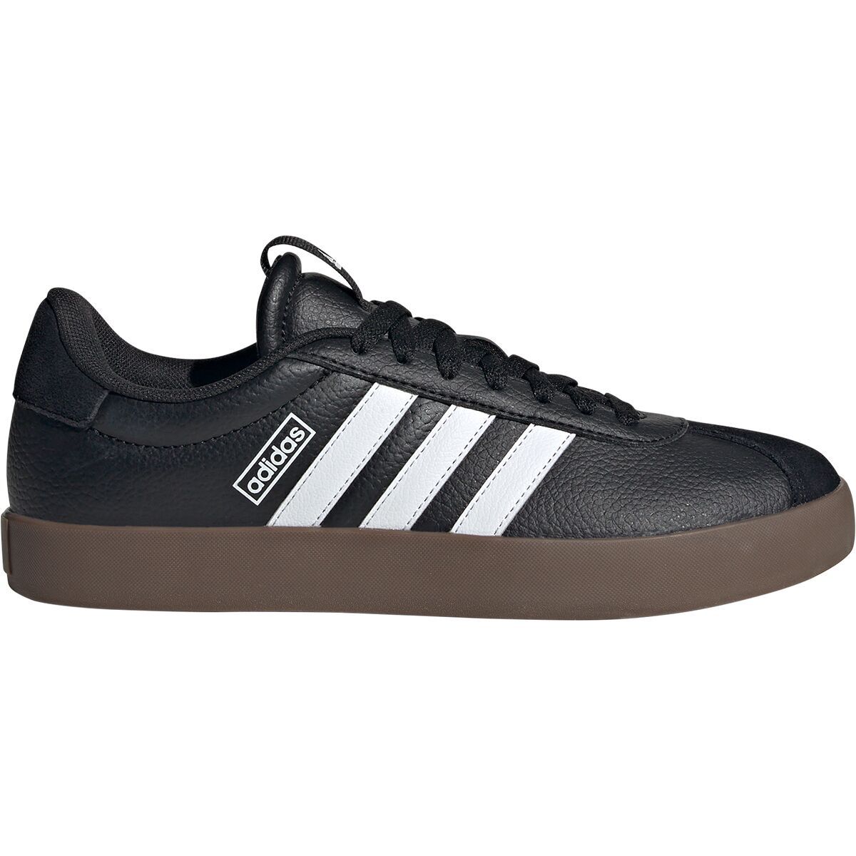 Image of Adidas VL Court 3.0 Shoe - Women's Core Black/Ftwr White/Gum5, 8.0