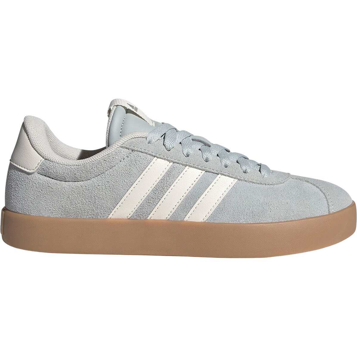Image of Adidas VL Court 3.0 Shoe - Women's Wonder Silver/Off White/Gum3, 9.5