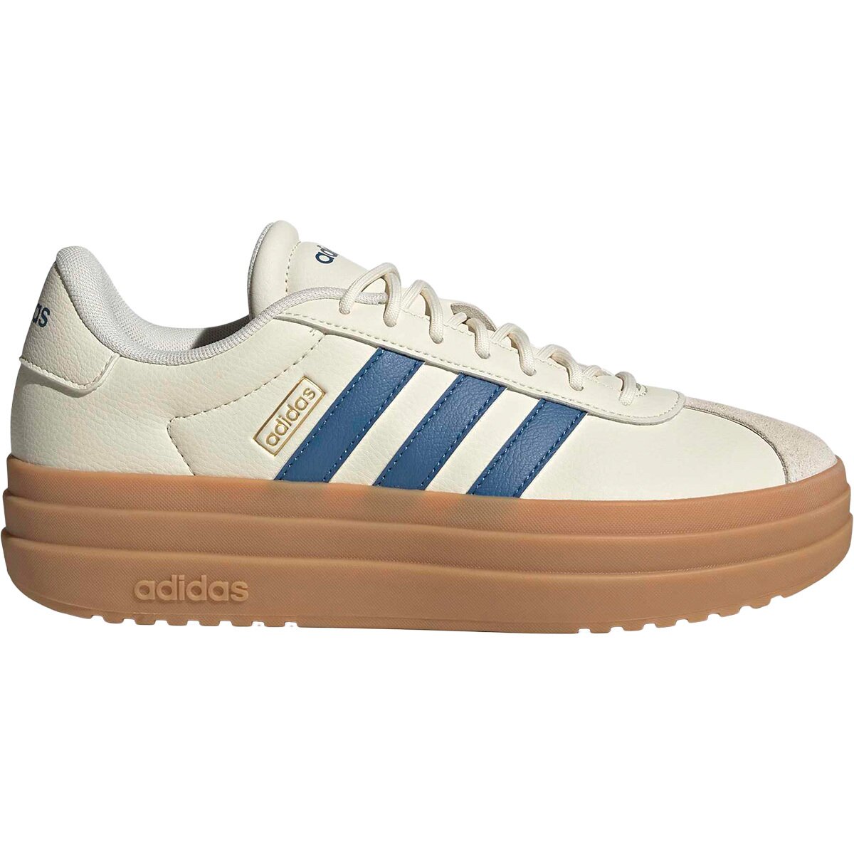 Image of Adidas VL Court Bold Shoe - Women's Off White/Blue/GUM3, 8.0