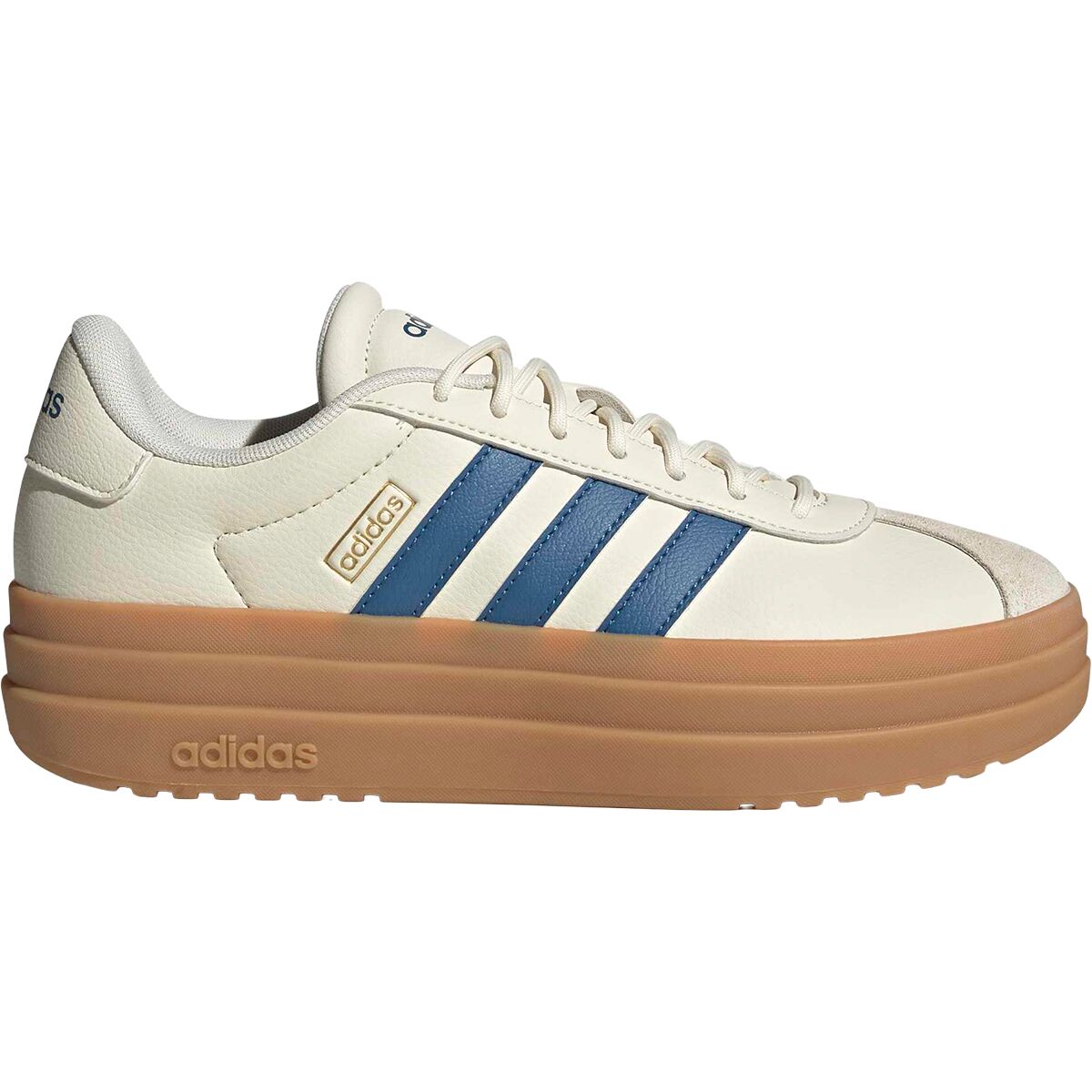 Image of Adidas VL Court Bold Shoe - Women's Off White/Blue/GUM3, 7.5