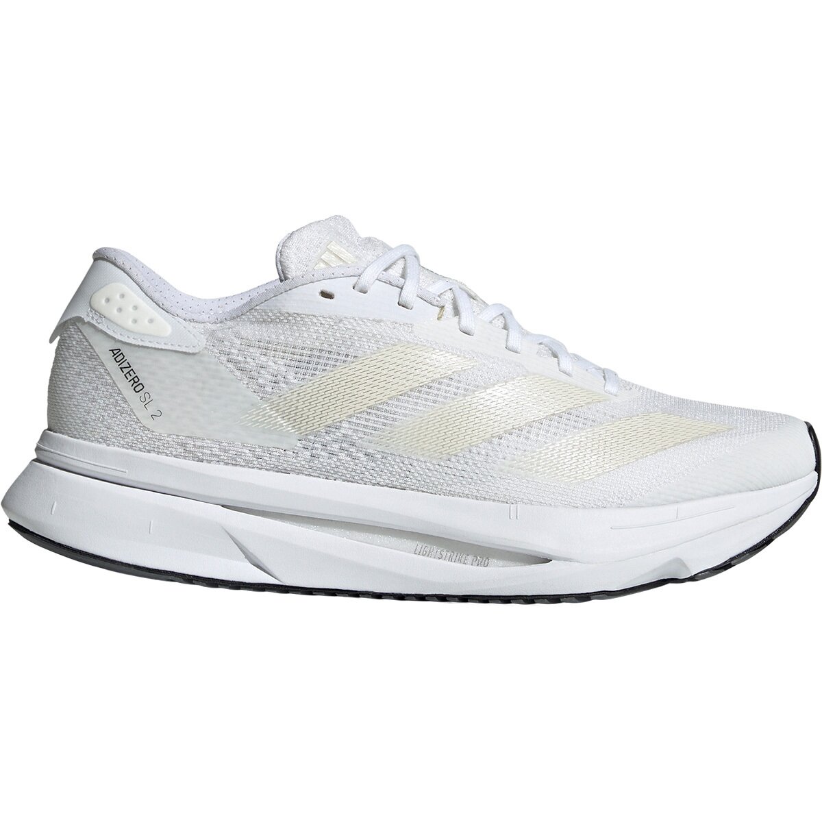 Image of Adidas Adizero SL2 Running Shoe - Women's Footwear White/Zero Metallic/Dash Grey, 8.5
