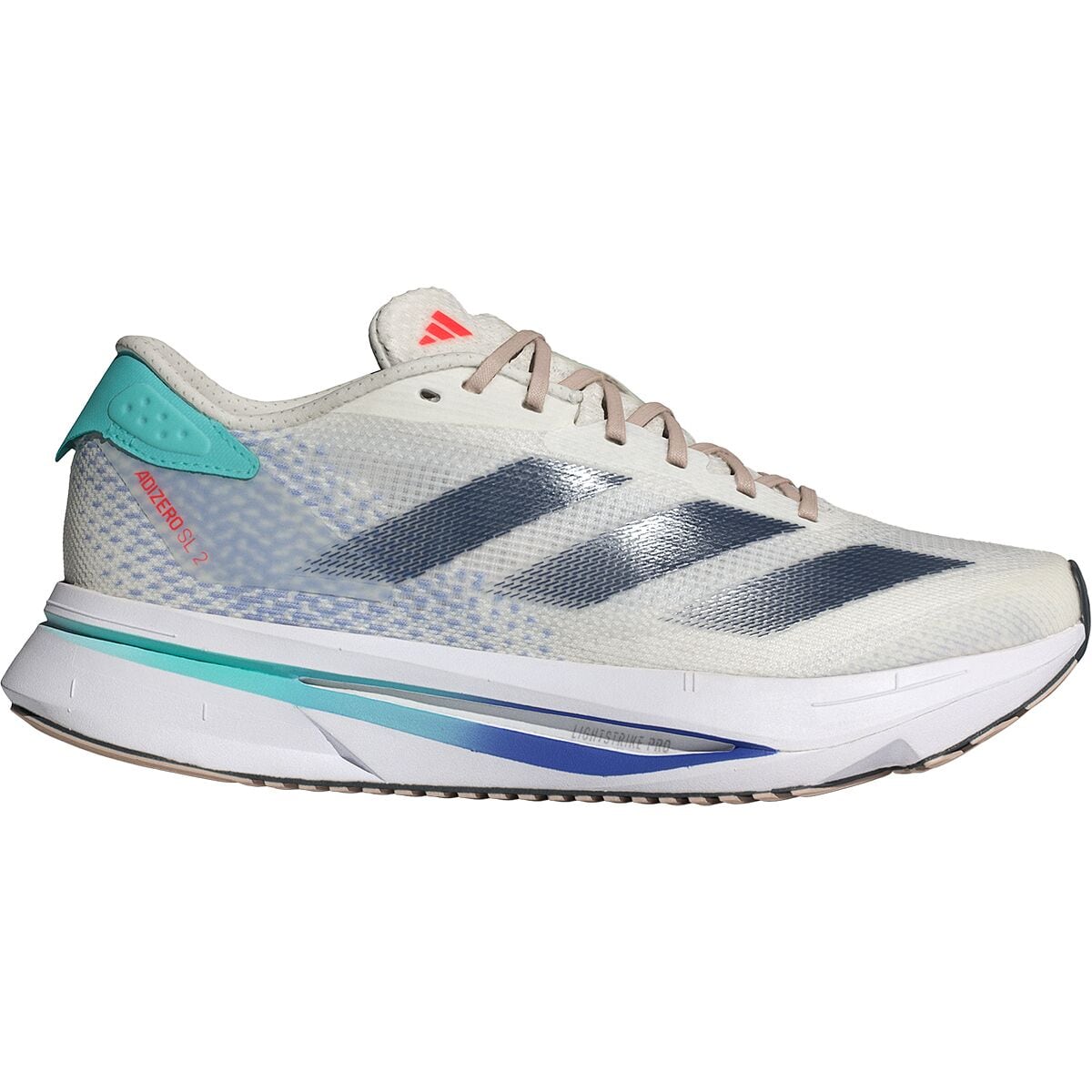 Image of Adidas Adizero SL2 Running Shoe - Women's Off White/Aurora Ink/Flash Aqua, 8.0