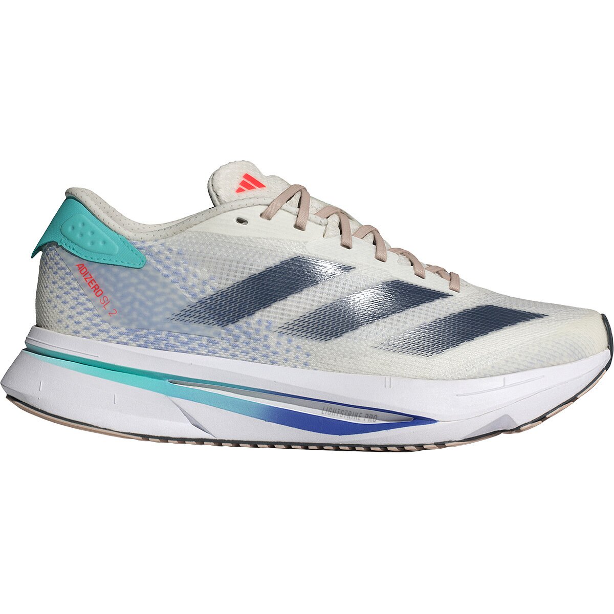 Image of Adidas Adizero SL2 Running Shoe - Women's Off White/Aurora Ink/Flash Aqua, 6.0