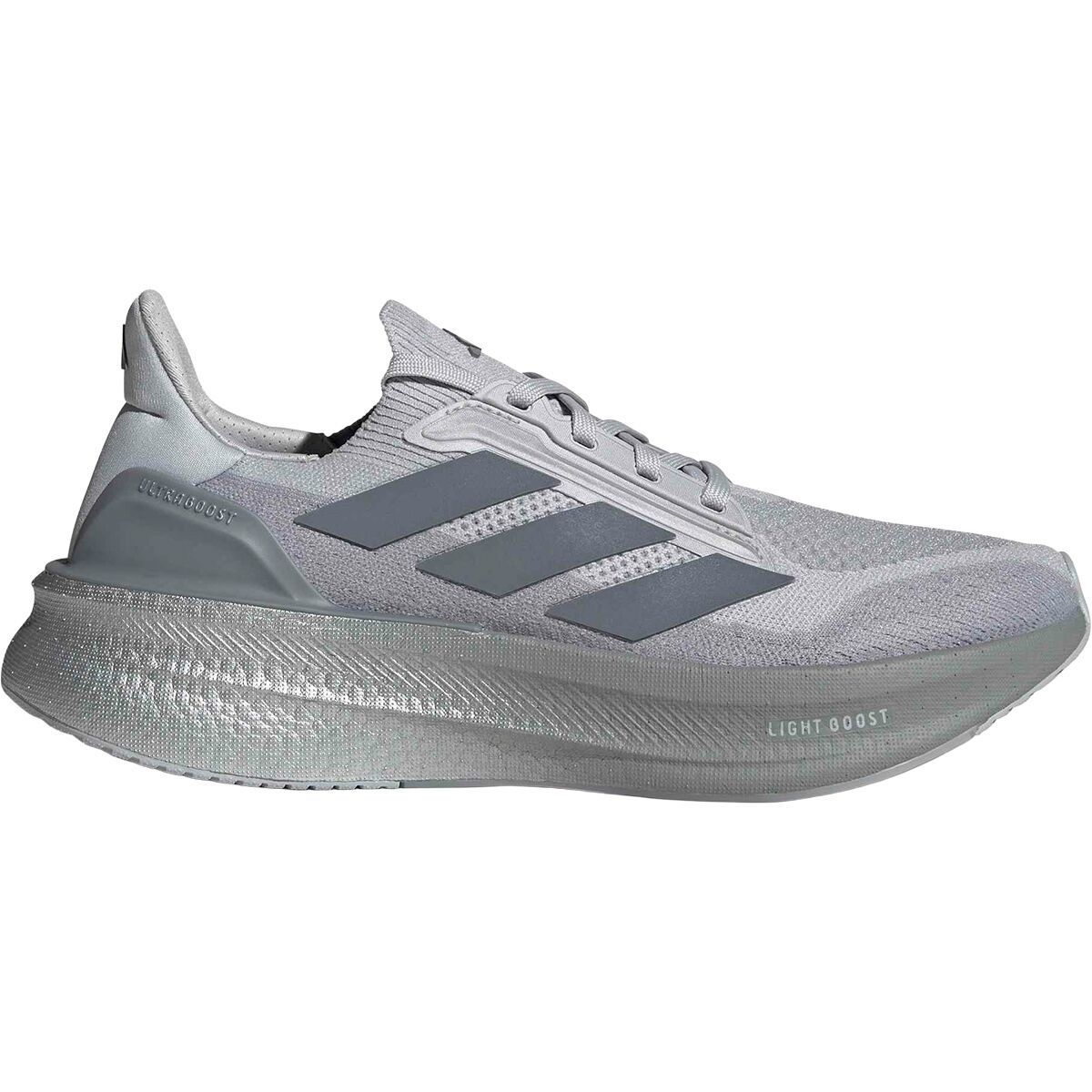 Image of Adidas Ultraboost 5X Running Shoe - Men's Light Solid Grey/Grey/Halo Silver, 9.5