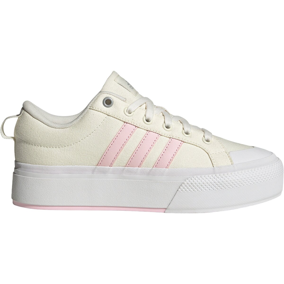 Image of Adidas Bravada 2.0 Platform Shoe - Women's Off White/Clear Pink/Footwear White, 9.5