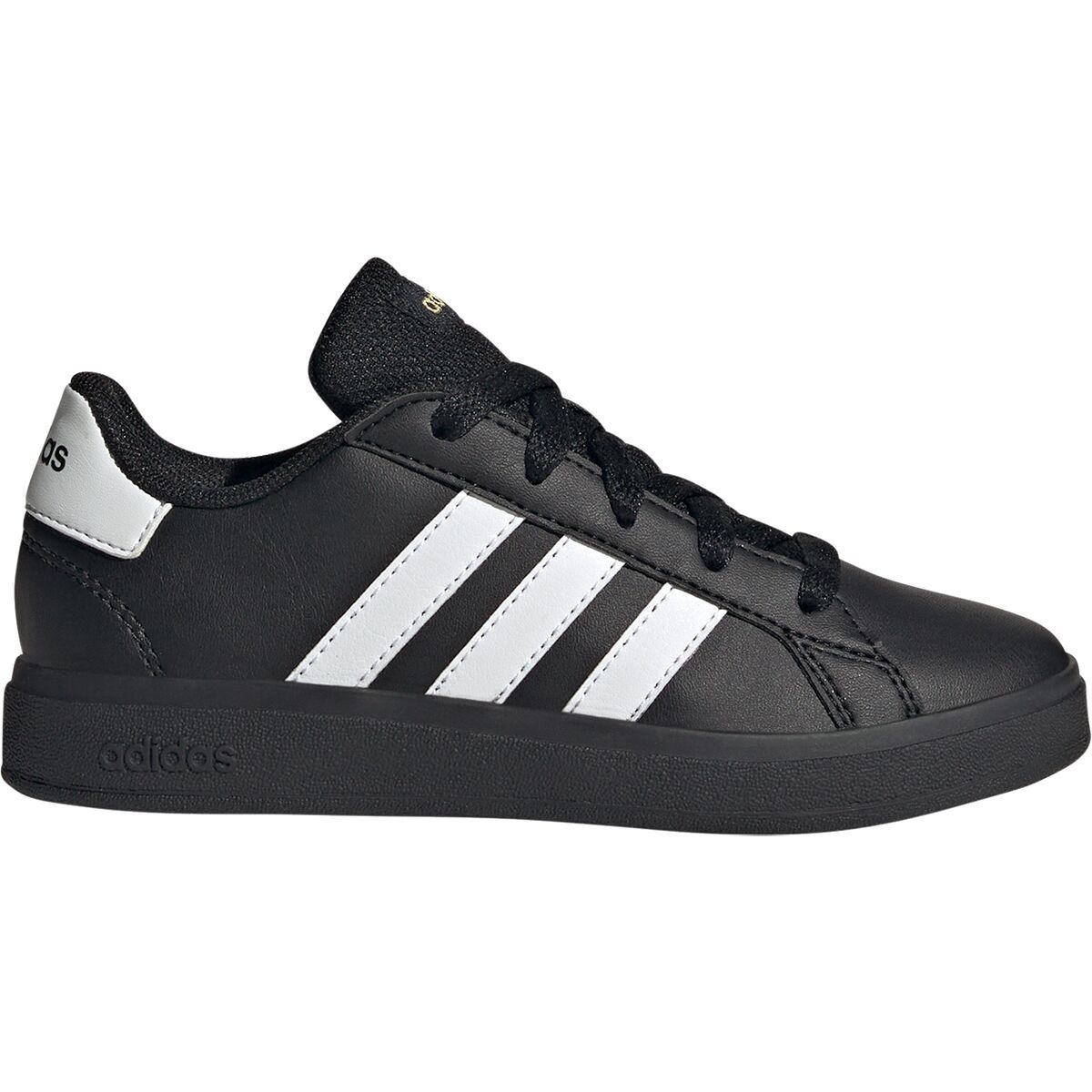 Adidas Grand Court 2.0 Shoe - Kids' Core Black/Ftwr White/Gold Met., 3.0