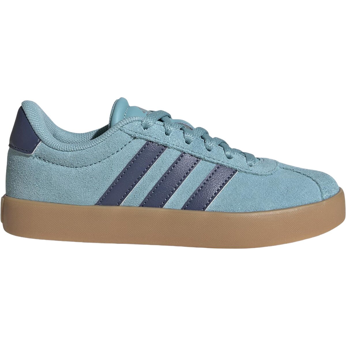 Image of Adidas VL Court 3.0 Shoe - Kids' Mint Ton/Preloved Ink/Silver Metallic, 11.0