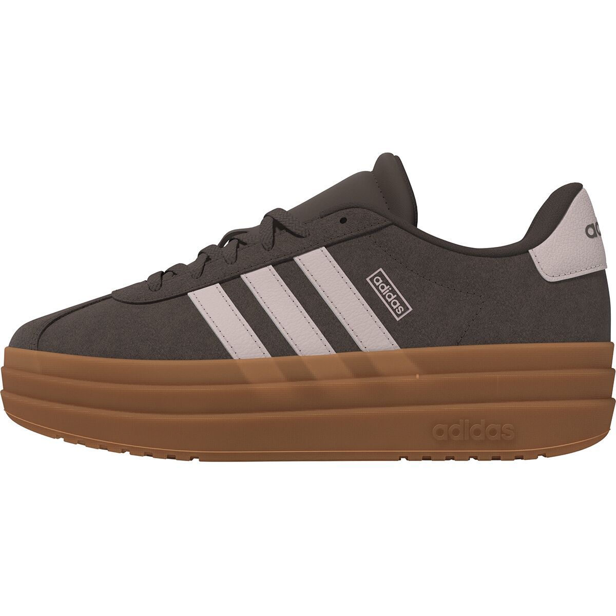 Image of Adidas VL Court Bold Shoe - Kids' Earth Strata/Wonder Quarry/GUM3, 5.0