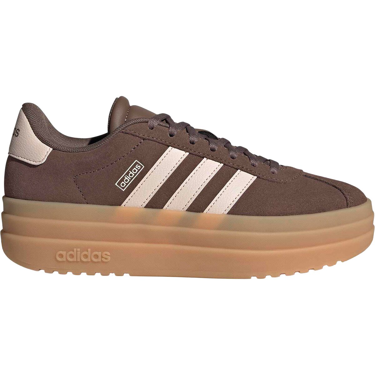 Image of Adidas VL Court Bold Shoe - Kids' Earth Strata/Wonder Quarry/GUM3, 5.0