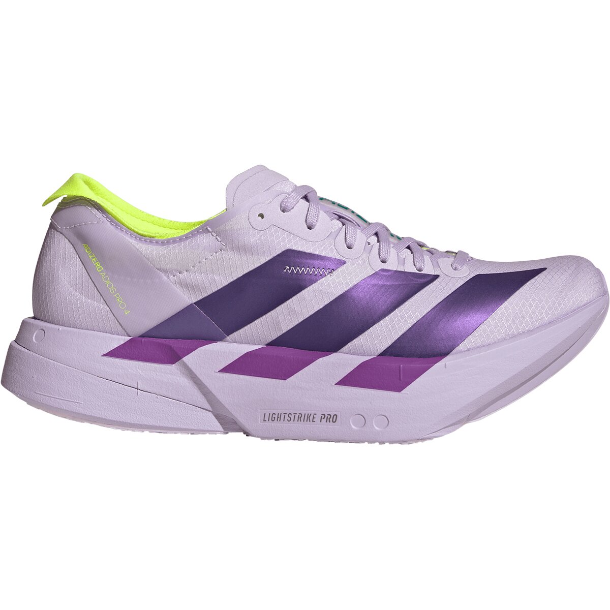 Image of Adidas Adizero Adios Pro 4 Running shoe - Women's Purple Tint/Solar Purple/Signal Green, 6.0