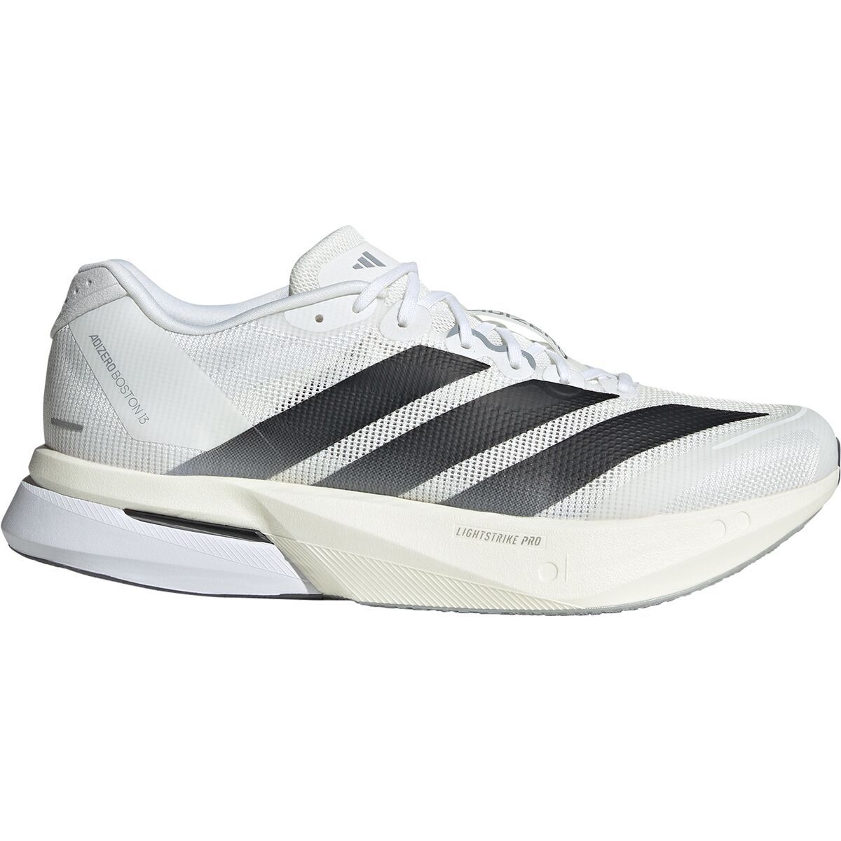 Image of Adidas Adizero Boston 13 Running Shoe - Men's Ftwr White/Core Black/Dash Grey, 9.0