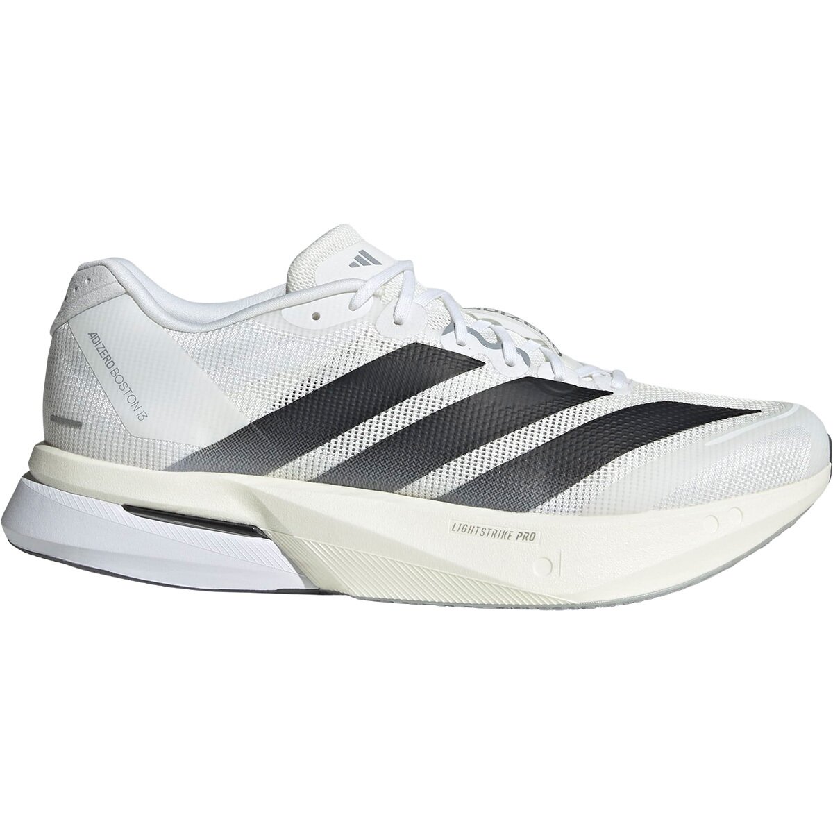 Image of Adidas Adizero Boston 13 Running Shoe - Men's Ftwr White/Core Black/Dash Grey, 11.5