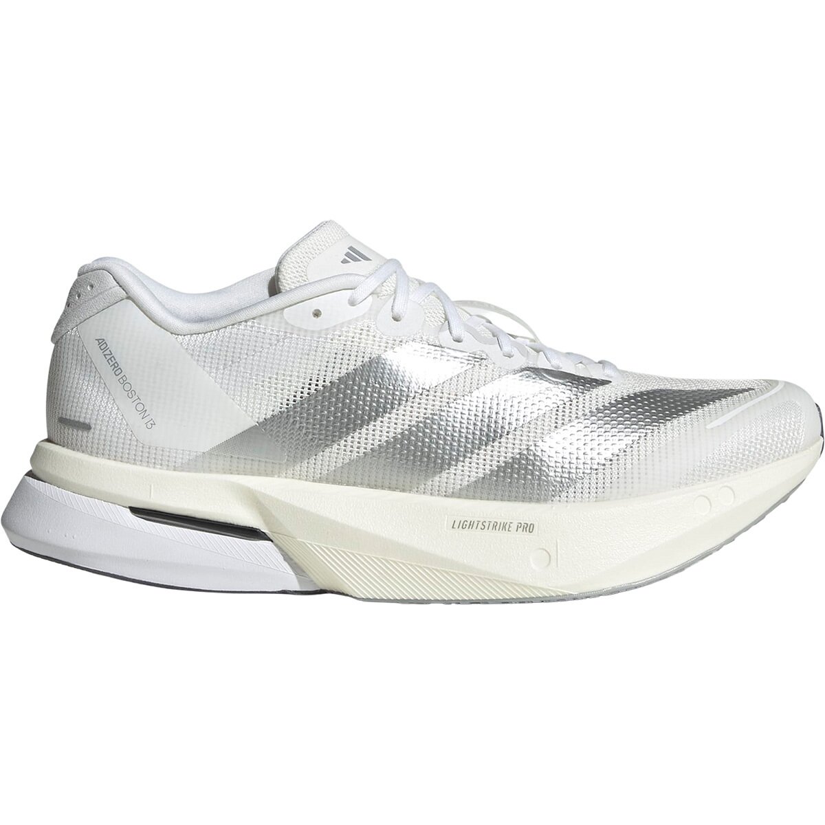Image of Adidas Adizero Boston 13 Running Shoe - Women's Ftwr White/Matte Silver/Dash Grey, 7.0
