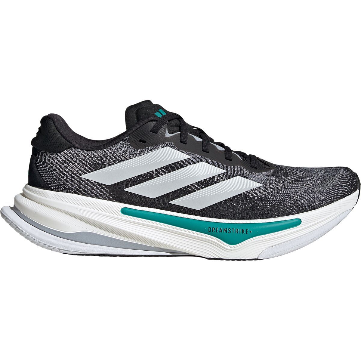 Image of Adidas Supernova Prima 2 Running Shoe - Men's Core Black/Ftwr White/Pure Teal, 10.5