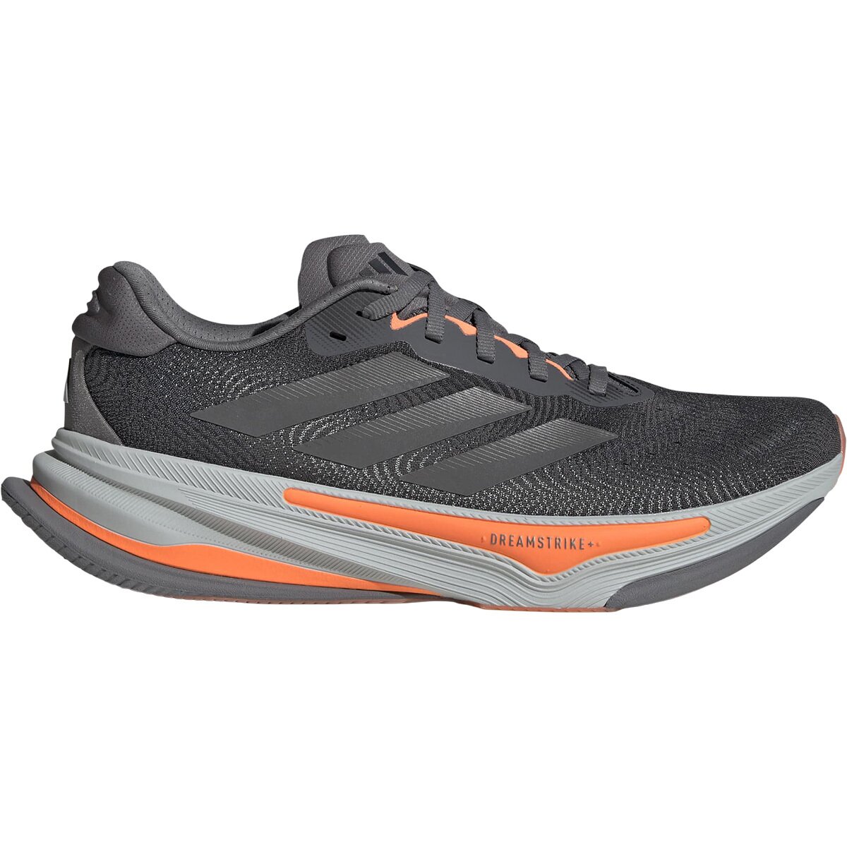Image of Adidas Supernova Prima 2 Running Shoe - Men's Grey Four/Iron Metallic/Lucid Orange, 12.0