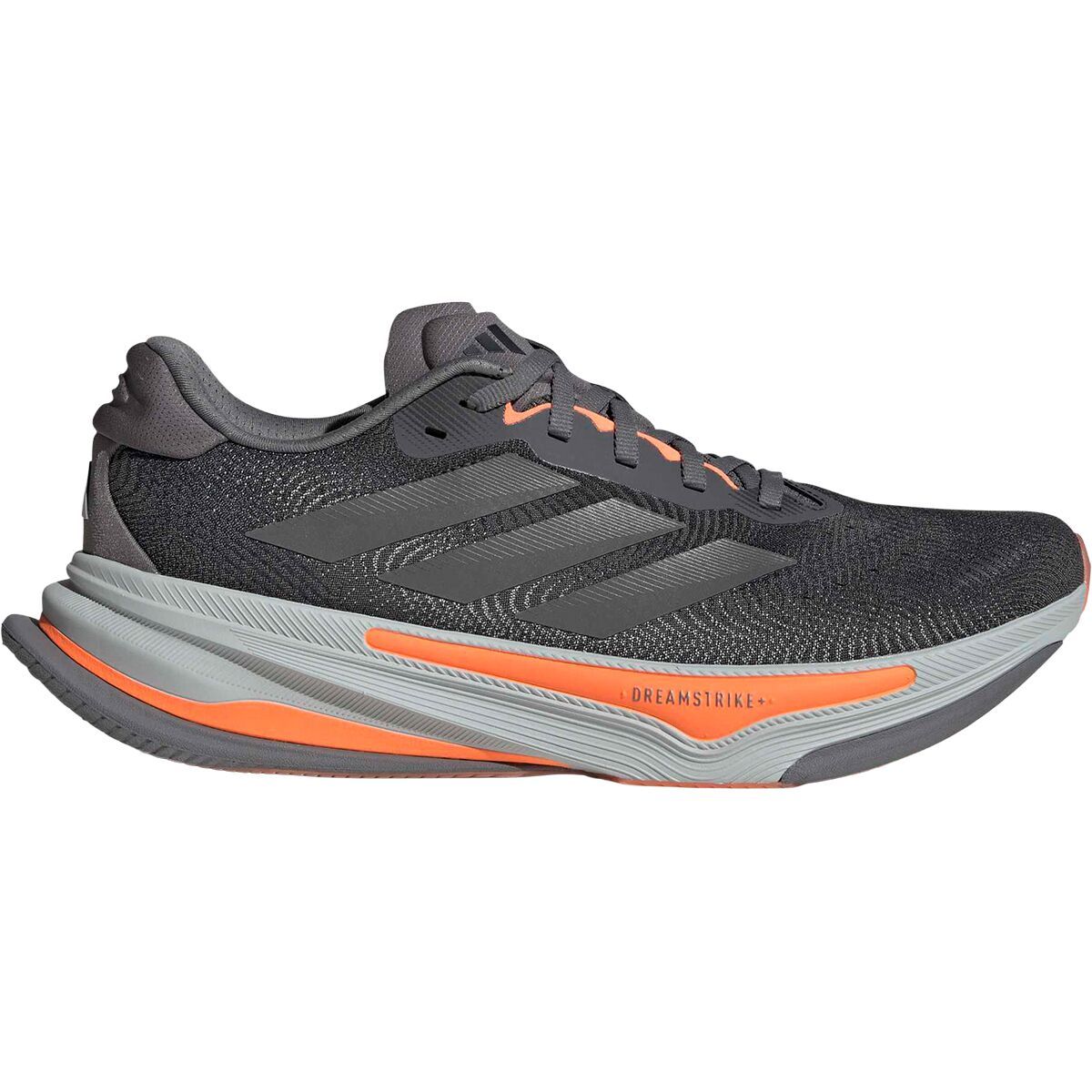 Image of Adidas Supernova Prima 2 Running Shoe - Men's Grey Four/Iron Metallic/Lucid Orange, 12.0