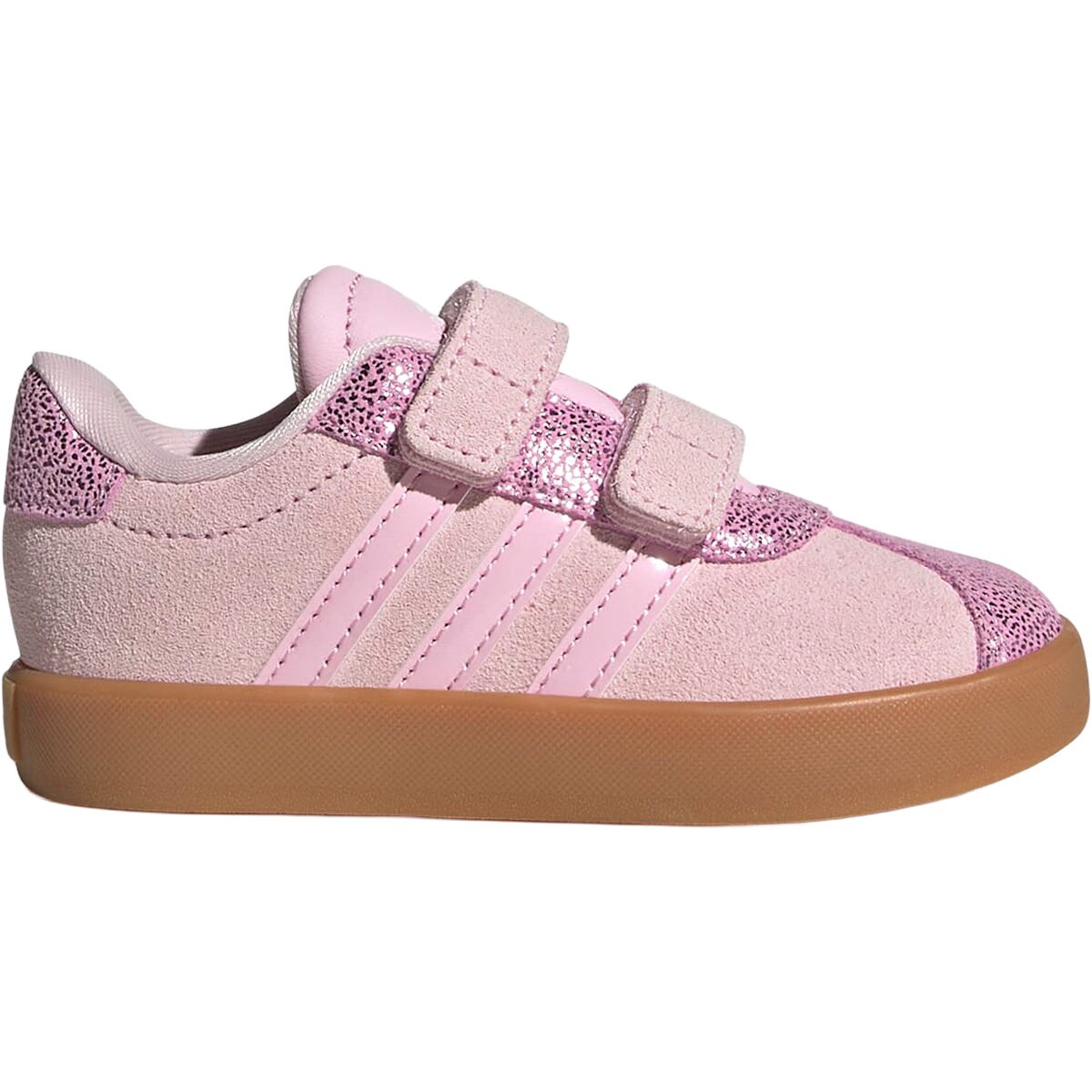 Image of Adidas VL Court 3.0 Shoe - Toddlers' Clear Pink/Clear Pink/Gum10, 6.0