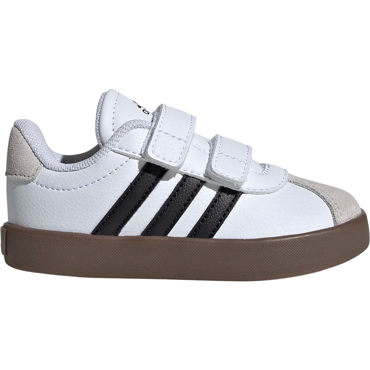 Image of Adidas VL Court 3.0 Shoe - Toddlers' Ftwr White/Core Black/Grey One, 8.0