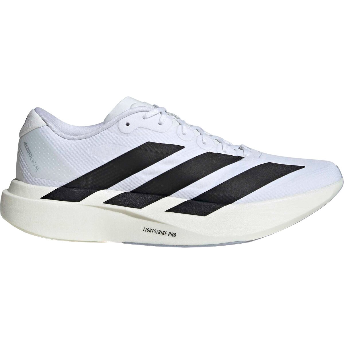Image of Adidas Adizero Evo SL Woven Running Shoe - Men's Ftwr White/Core Black/Dash Grey, 10.0