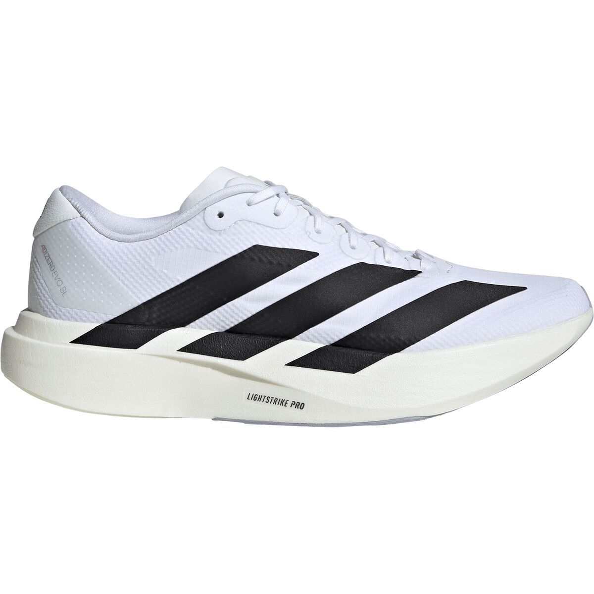 Image of Adidas Adizero Evo SL Woven Running Shoe - Men's Ftwr White/Core Black/Dash Grey, 10.5