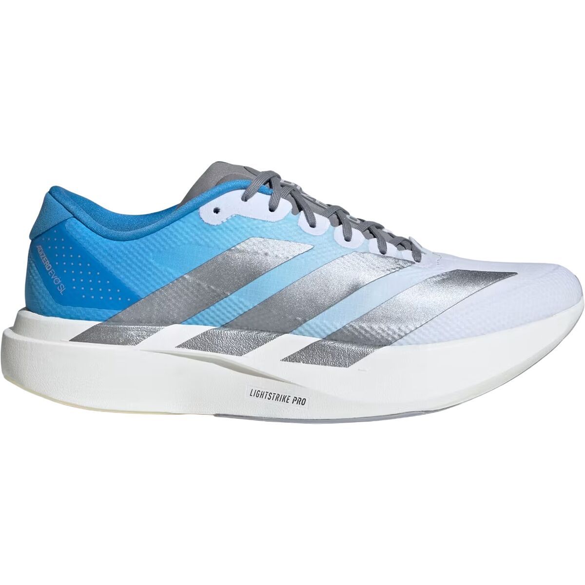 Image of Adidas Adizero Evo SL Woven Running Shoe - Men's Ftwr White/Ftwr White/Ftwr White, 9.5