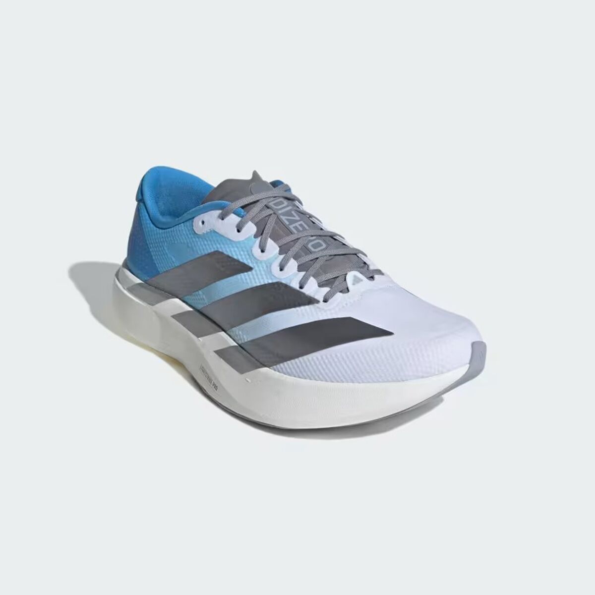 adidas gazelle silver green womens Adidas Women's Adizero EVO SL Glow Blue / Silver Metallic / Cloud White  Running Shoes