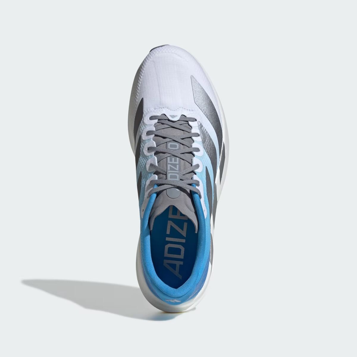 adidas gazelle silver green womens adidas Adizero Evo SL Shoes - Women's - Wonder White / Cyber Metallic / Warm Vanilla main image 0