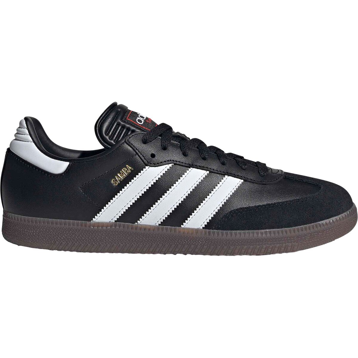 Image of Adidas Samba Shoe Core Black/Footwear White/Vivid Red, Mens 10.0/Womens 11.0