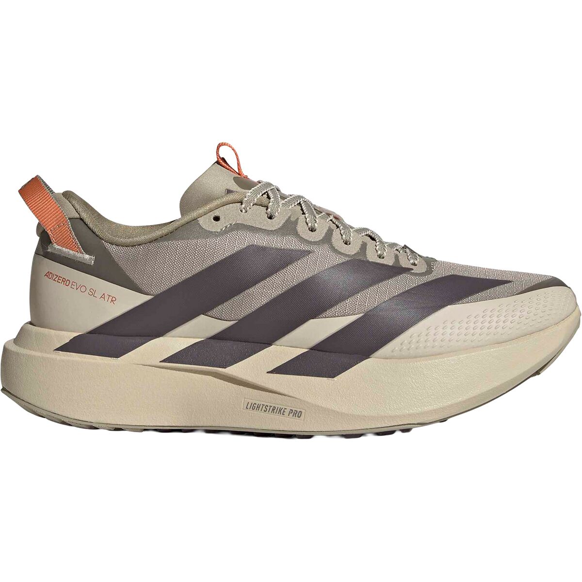 Image of Adidas Adizero Evo SL ATR Running Shoe - Women's Wonder Cargo/Grey Strata/Crystal Linen, 6.0