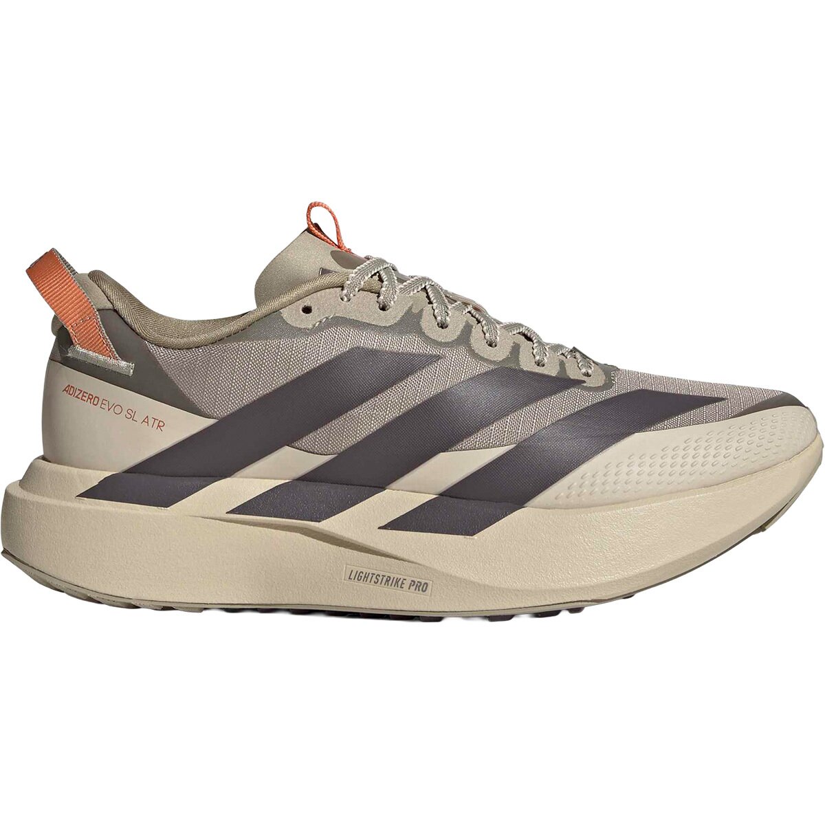 Image of Adidas Adizero Evo SL ATR Running Shoe - Women's Wonder Cargo/Grey Strata/Crystal Linen, 8.5